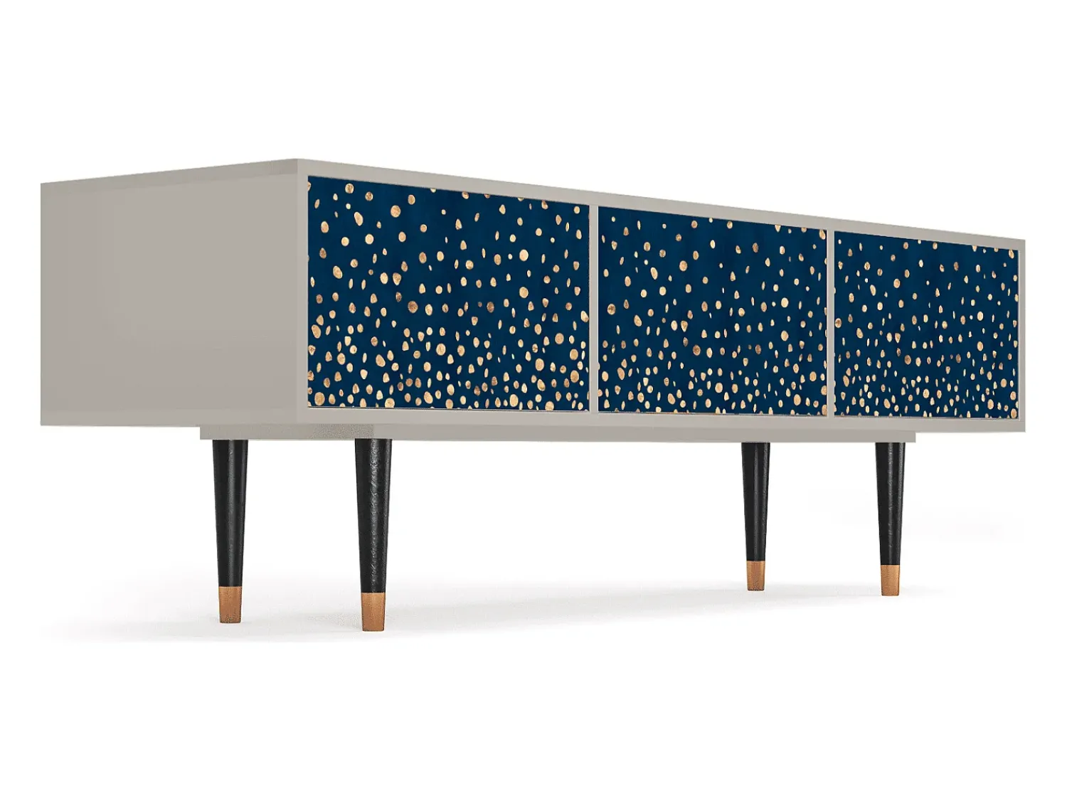 Outlet Mueble de TV - 170х59х48 cm - T4 - Night Skies, Areia Bege
