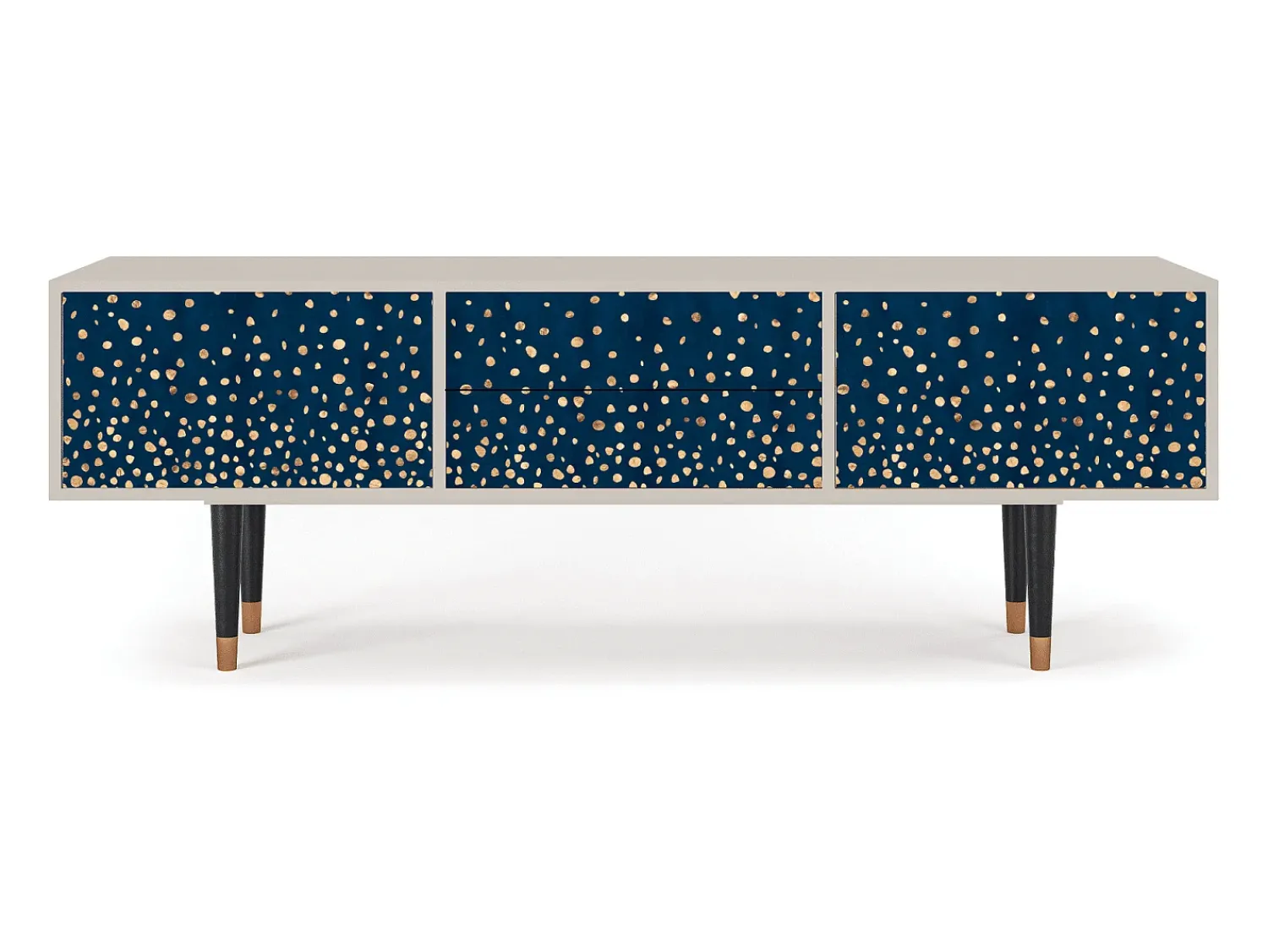 Outlet Mueble de TV - 170х59х48 cm - T4 - Night Skies, Areia Bege