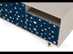 Móvel De Tv| Mueble de TV - 125х56х41 cm - T7 - Night Skies, Areia Bege