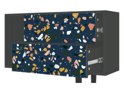 Best Mueble de TV - 170х69х48 cm - T1 - Night Sky Langhterns, Antracite Cinza antracite