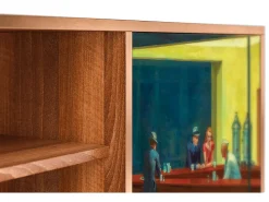 Móvel De Tv| Mueble de TV - 170х69х48 cm - T2 - Nighthawks by Hopper, Nogueira Castanho