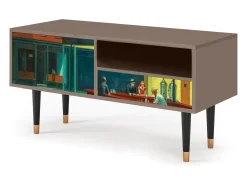 Discount Mueble de TV - 115х59х48 cm - T3 - Nighthawks by Hopper, Latte Bege