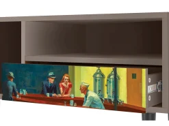 Discount Mueble de TV - 115х59х48 cm - T3 - Nighthawks by Hopper, Latte Bege