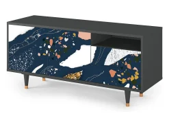 Sale Mueble de TV - 125х56х41 cm - T7 - Nude Iceberg, Antracite Cinza antracite
