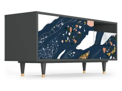 Sale Mueble de TV - 125х56х41 cm - T7 - Nude Iceberg, Antracite Cinza antracite