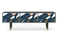 Discount Mueble de TV - 170х59х48 cm - T4 - Nude Iceberg, Antracite Cinza antracite