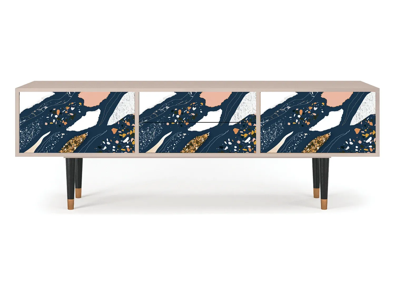 Móvel De Tv* Mueble de TV - 170х59х48 cm - T4 - Nude Iceberg, Latte Bege