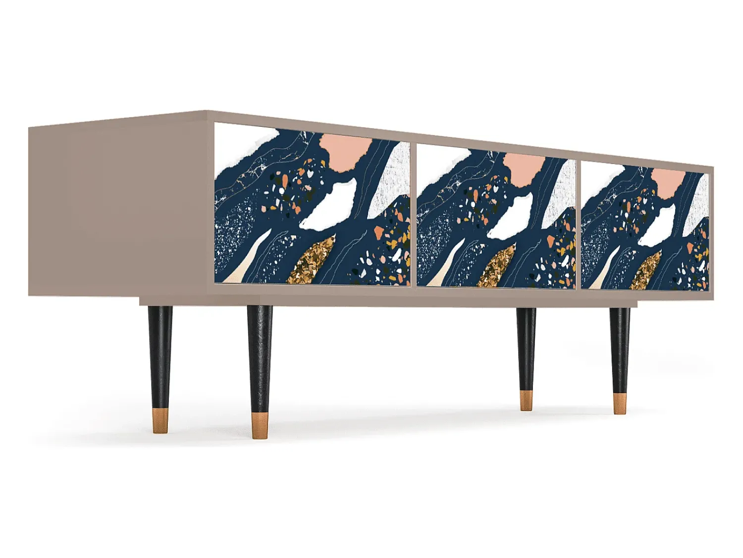 Móvel De Tv* Mueble de TV - 170х59х48 cm - T4 - Nude Iceberg, Latte Bege