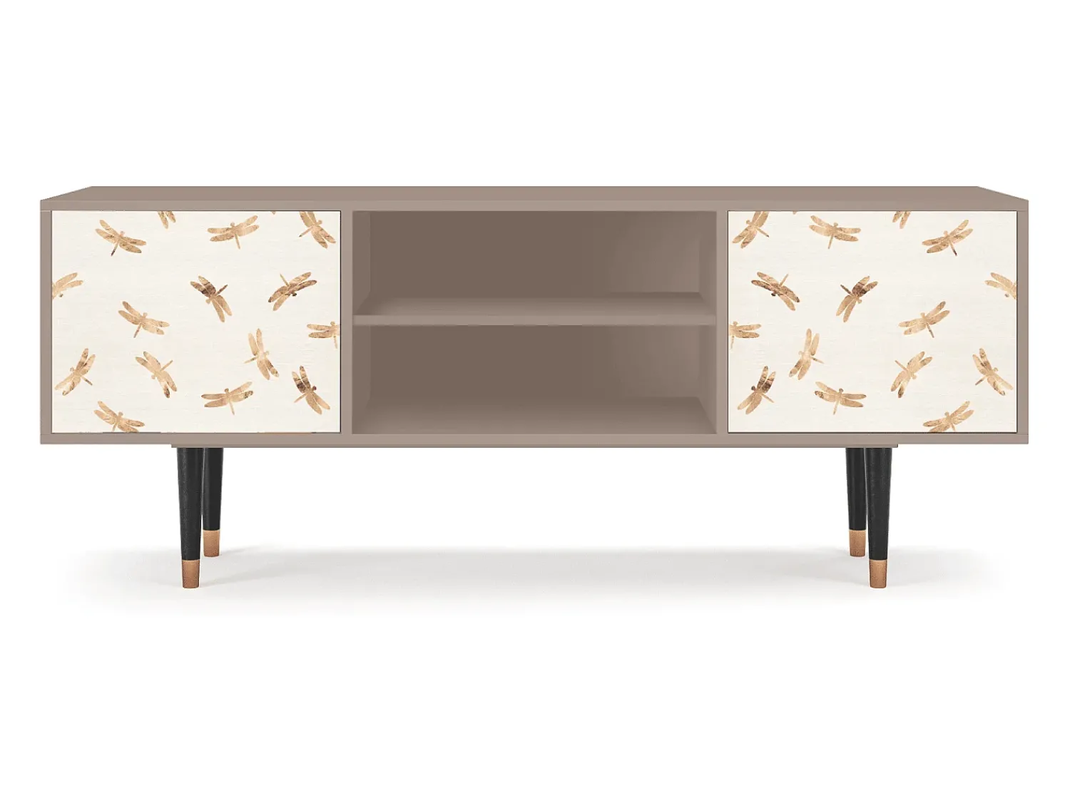 Móvel De Tv* Mueble de TV - 170х69х48 cm - T2 - Nude Dragonflies, Latte Bege
