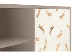 Móvel De Tv* Mueble de TV - 170х69х48 cm - T2 - Nude Dragonflies, Latte Bege