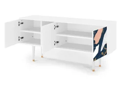 Móvel De Tv* Mueble de TV - 150х69х41 cm - T5 - Nude Iceberg, Branco Bege