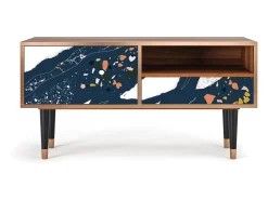 Online Mueble de TV - 115х59х48 cm - T3 - Nude Iceberg, Nogueira Castanho