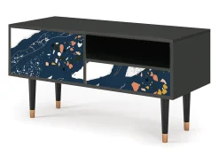 Mueble de TV - 115х59х48 cm - T3 - Nude Iceberg, Antracite^ Móvel De Tv