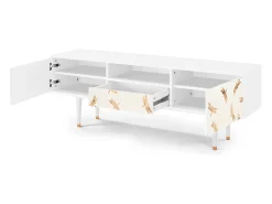 Mueble de TV - 170х59х41 cm - T6 - Nude Dragonflies, Branco^ Móvel De Tv