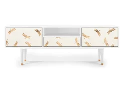Mueble de TV - 170х59х41 cm - T6 - Nude Dragonflies, Branco^ Móvel De Tv