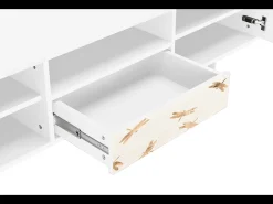 Mueble de TV - 170х59х41 cm - T6 - Nude Dragonflies, Branco^ Móvel De Tv