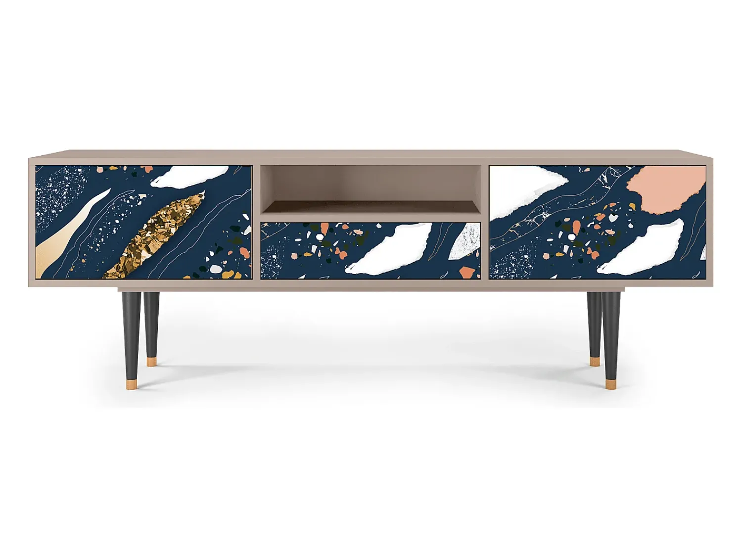 Mueble de TV - 170х59х41 cm - T6 - Nude Iceberg, Latte Bege