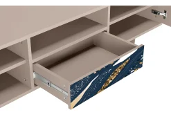 Mueble de TV - 170х59х41 cm - T6 - Nude Iceberg, Latte Bege