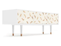 Móvel De Tv* Mueble de TV - 170х59х48 cm - T4 - Nude Dragonflies, Branco Bege