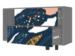 Móvel De Tv| Mueble de TV - 170х69х48 cm - T1 - Nude Iceberg, Cinza Cinzento