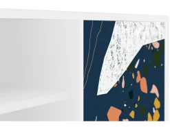 Móvel De Tv* Mueble de TV - 170х69х48 cm - T2 - Nude Iceberg, Branco Bege