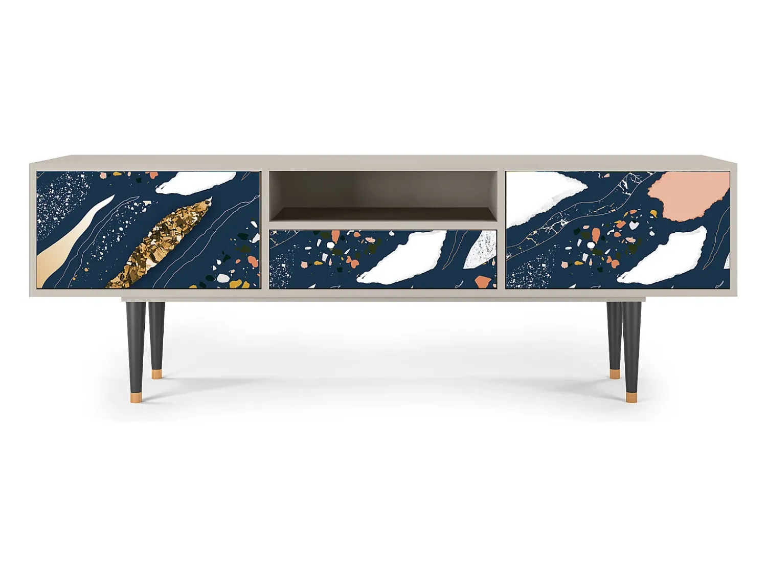Mueble de TV - 170х59х41 cm - T6 - Nude Iceberg, Areia^ Móvel De Tv