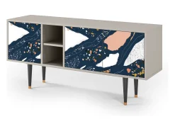 Mueble de TV - 150х69х41 cm - T5 - Nude Iceberg, Areia^ Móvel De Tv