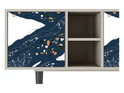 Mueble de TV - 150х69х41 cm - T5 - Nude Iceberg, Areia^ Móvel De Tv