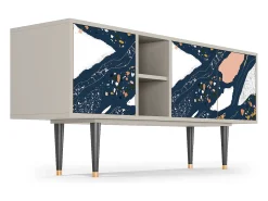 Mueble de TV - 150х69х41 cm - T5 - Nude Iceberg, Areia^ Móvel De Tv