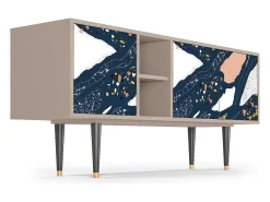 Discount Mueble de TV - 150х69х41 cm - T5 - Nude Iceberg, Latte Bege