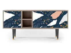Discount Mueble de TV - 150х69х41 cm - T5 - Nude Iceberg, Latte Bege