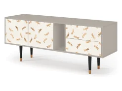 Móvel De Tv| Mueble de TV - 170х69х48 cm - T1 - Nude Dragonflies, Areia Bege