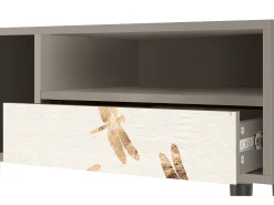 Móvel De Tv* Mueble de TV - 115х59х48 cm - T3 - Nude Dragonflies, Areia Bege