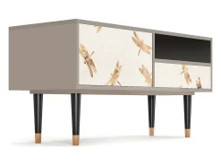 Móvel De Tv* Mueble de TV - 115х59х48 cm - T3 - Nude Dragonflies, Areia Bege