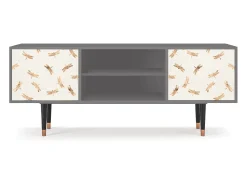 Mueble de TV - 170х69х48 cm - T2 - Nude Dragonflies, Cinza^ Móvel De Tv