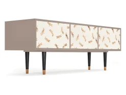Móvel De Tv| Mueble de TV - 170х59х48 cm - T4 - Nude Dragonflies, Latte Bege