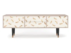 Móvel De Tv| Mueble de TV - 170х59х48 cm - T4 - Nude Dragonflies, Latte Bege