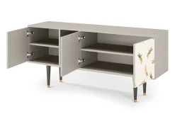 Móvel De Tv* Mueble de TV - 150х69х41 cm - T5 - Nude Dragonflies, Areia Bege