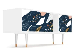 New Mueble de TV - 170х69х48 cm - T1 - Nude Iceberg, Branco Bege