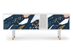 New Mueble de TV - 170х69х48 cm - T1 - Nude Iceberg, Branco Bege