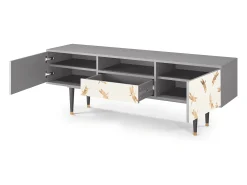 Mueble de TV - 170х59х41 cm - T6 - Nude Dragonflies, Cinza^ Móvel De Tv
