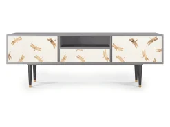 Mueble de TV - 170х59х41 cm - T6 - Nude Dragonflies, Cinza^ Móvel De Tv