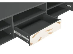 Mueble de TV - 170х59х41 cm - T6 - Nude Dragonflies, Antracite^ Móvel De Tv