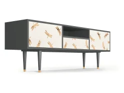 Mueble de TV - 170х59х41 cm - T6 - Nude Dragonflies, Antracite^ Móvel De Tv