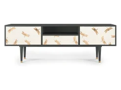 Mueble de TV - 170х59х41 cm - T6 - Nude Dragonflies, Antracite^ Móvel De Tv