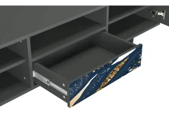 Mueble de TV - 170х59х41 cm - T6 - Nude Iceberg, Antracite^ Móvel De Tv