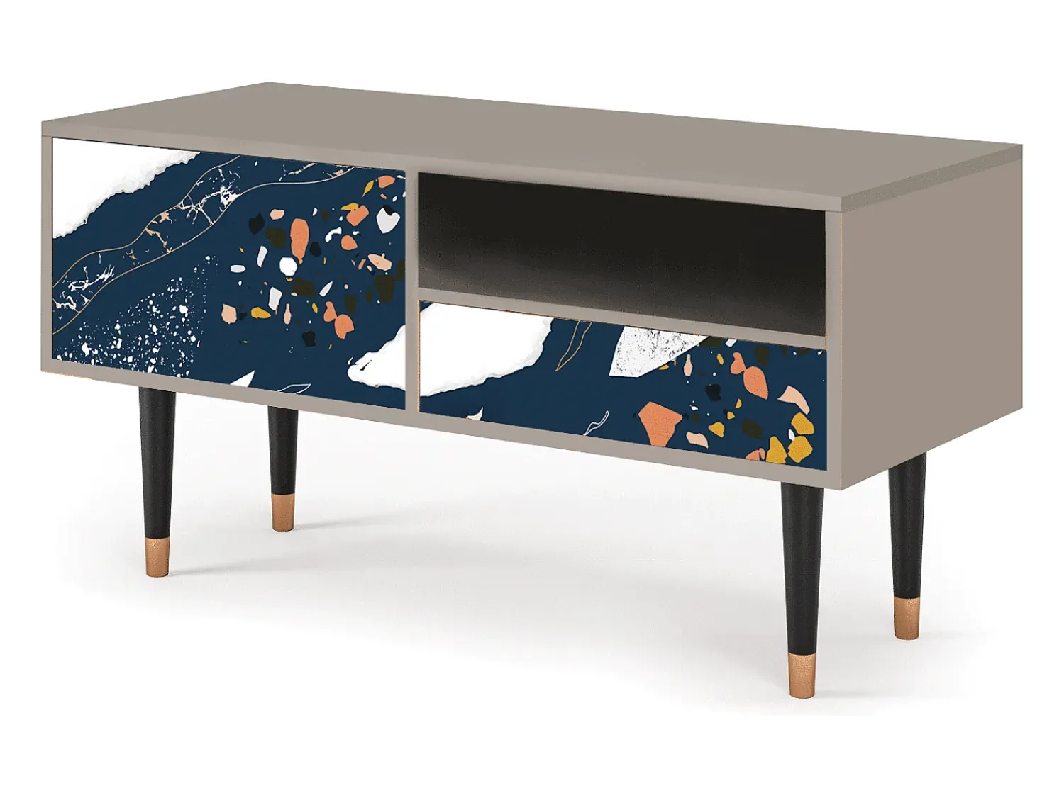 Outlet Mueble de TV - 115х59х48 cm - T3 - Nude Iceberg, Areia Bege