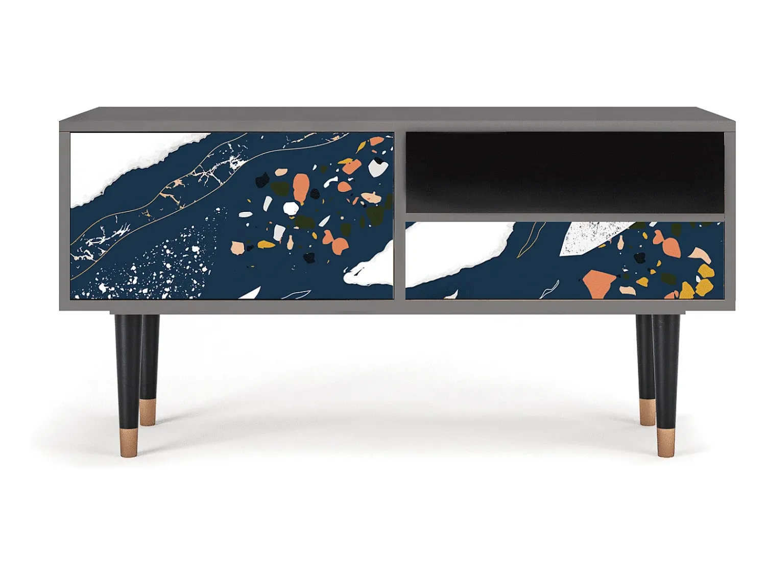 Outlet Mueble de TV - 115х59х48 cm - T3 - Nude Iceberg, Areia Bege