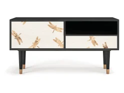 Móvel De Tv* Mueble de TV - 115х59х48 cm - T3 - Nude Dragonflies, Antracite Cinza antracite