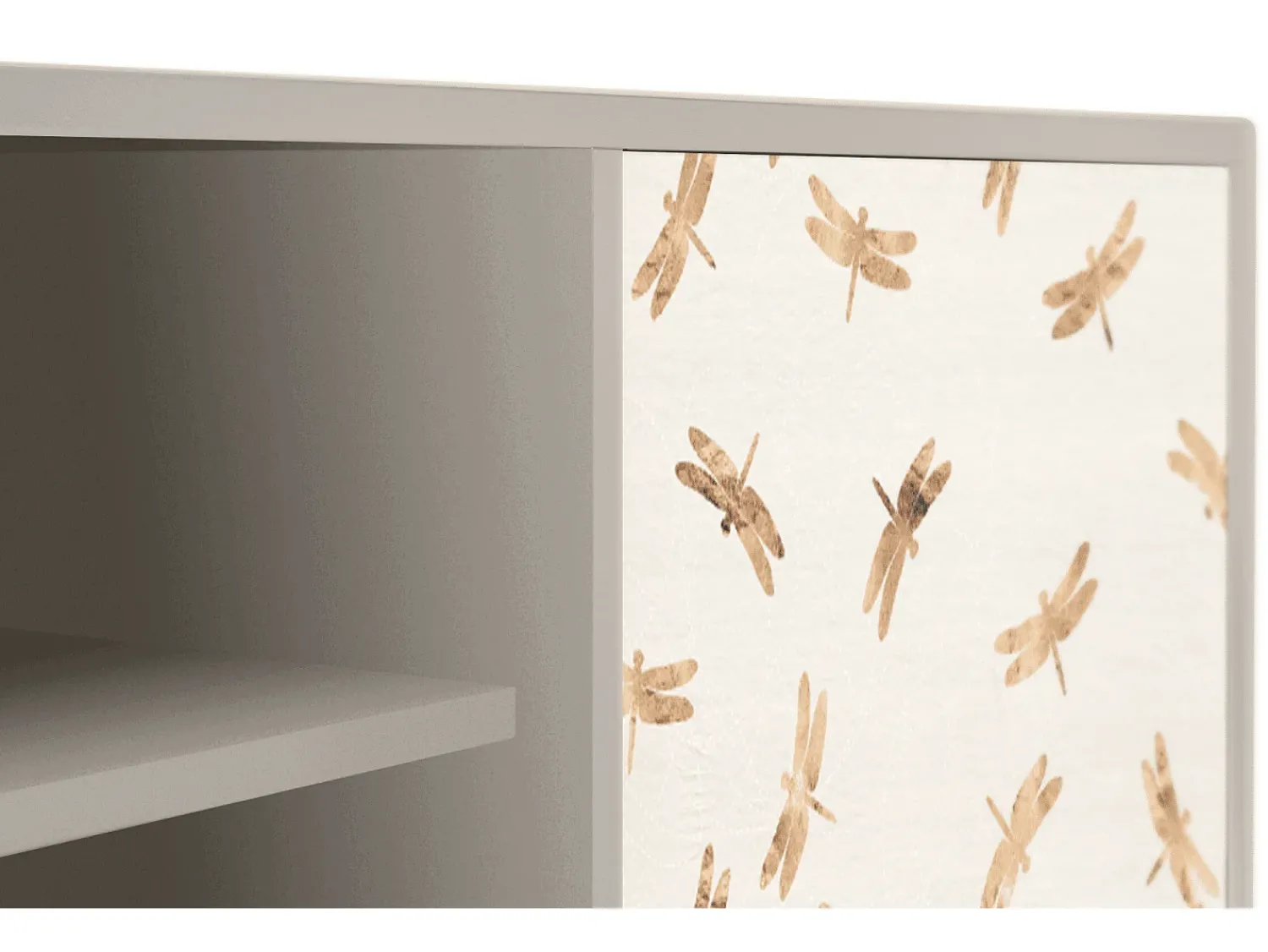 Mueble de TV - 170х69х48 cm - T2 - Nude Dragonflies, Areia^ Móvel De Tv